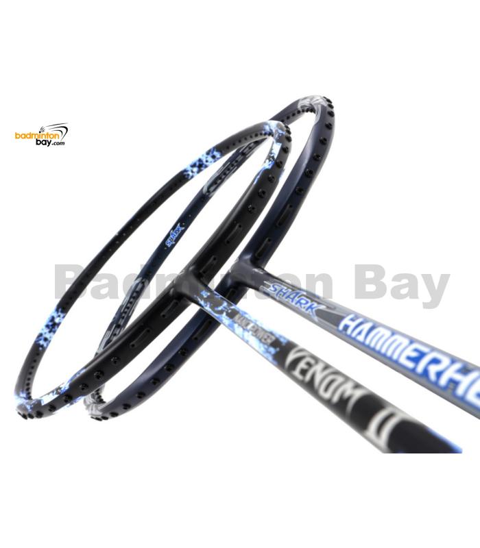 2 Pieces Deal: Abroz Nano Power Venom II + Abroz Shark Hammerhead Badminton Racket