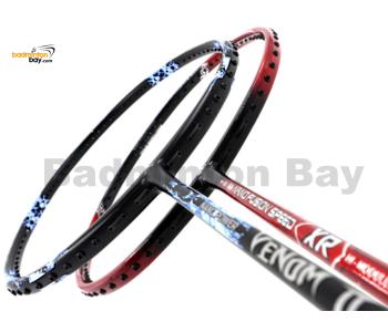 2 Pieces Deal: Apacs Nano Fusion Speed XR (6U) + Abroz Nano Power Venom II (6U) Badminton Racket