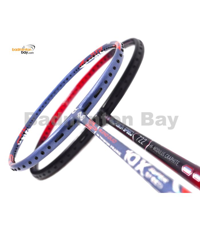 2 Pieces Deal: Apacs Blend Duo 10X (6U) + Apacs Nano Fusion 722 Speed Red (6U) Badminton Racket