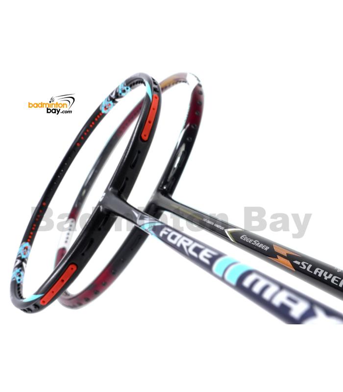 2 Pieces Deal: Apacs Force II Max Dark Grey + Apacs EdgeSaber Z Slayer Badminton Racket