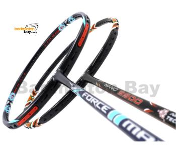 2 Pieces Deal: Apacs Force II Max Dark Grey + Apacs Nano 9900 Badminton Racket