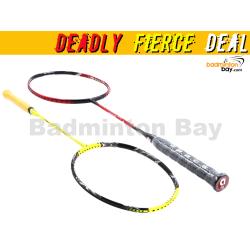 Deadly Fierce Deal:  Apacs Nano Fusion Speed XR (6U)+ Flex Power World Tour Final Yellow (4U) Badminton Racket