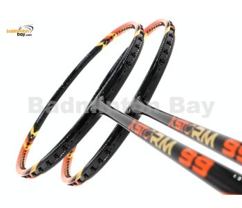 2 Pieces Deal: Abroz XStorm 99 Orange Badminton Racket (6U)