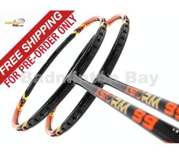 Pre-order Free Shipping : 2 Pieces Deal: Abroz XStorm 99 Orange Badminton Racket (6U)