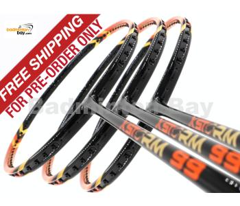 Pre-order Free Shipping : 3 Pieces Deal: Abroz XStorm 99 Orange Badminton Racket (6U)