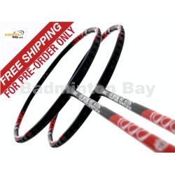 Pre-order with Free Shipping : 2 Pieces Deal: Abroz Demon Blade 1000 Black Red Badminton Racket (5U)