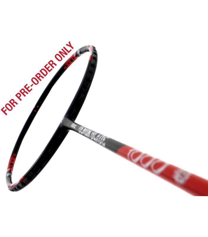 Pre-order available:  Abroz Demon Blade 1000 Black Red Badminton Racket (5U)