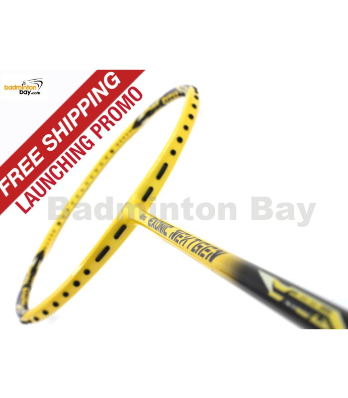 Arrived~Limited Time Free Shipping : Abroz Exonic Nextgen Yellow Black Badminton Racket (5U)