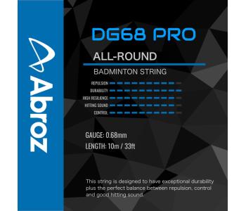 10 pieces Abroz DG68 Pro 10-meter Badminton String (0.68mm)  (Pack of 10 strings)