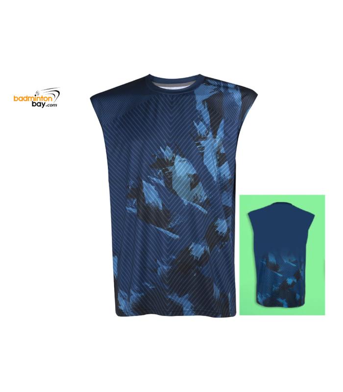 Apacs Dri-Fast SL22222 Sleeveless Navy Sports Quick Dry T-Shirt Jersey