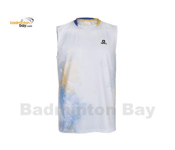 Apacs Dri-Fast SL22223 Sleeveless White Sports Quick Dry T-Shirt Jersey