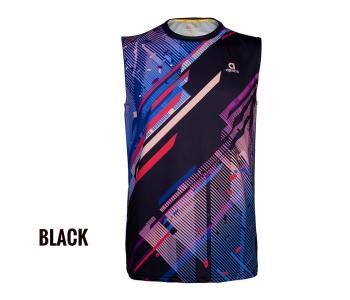 Apacs Dri-Fast SL22227 Sleeveless Black Sports Quick Dry T-Shirt Jersey