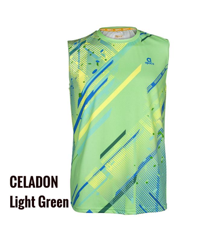 Apacs Dri-Fast SL22227 Sleeveless Celadon Light Green Sports Quick Dry T-Shirt Jersey