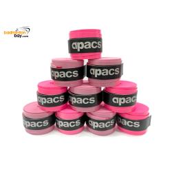 Apacs PU Overgrip AP-016 ( 10-pieces ) Pink and Neon Pink Color for Badminton Squash Tennis Racket Grip