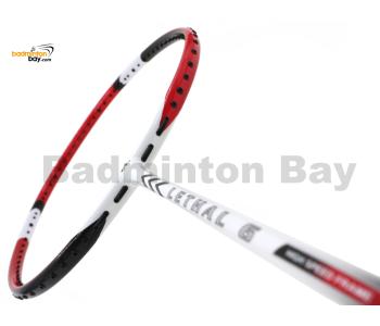 Apacs Lethal 6 White Red Badminton Racket (5U)