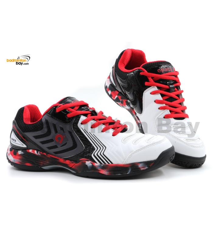 Apacs Aggressive 515 shoe Black White Red Shoe White With Improved Cushioning and Outsole