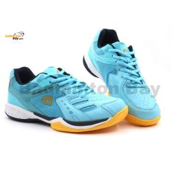 Apacs Aggressive 517 Armoury Blue Women Ladies Girls Indoor Badminton Court Shoes for Women With Improved Cushioning and Outsole