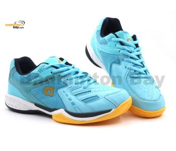 Apacs Aggressive 517 Armoury Blue Ladies Indoor Badminton Court Shoes for Women With Improved Cushioning and Outsole