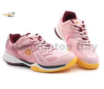 Apacs Aggressive 517 Glaze Pink Women Ladies Girls Indoor Badminton Court Shoes for Women With Improved Cushioning and Outsole