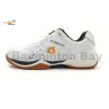 Apacs Aggressive 517 Shoes White Grey Indoor Badminton Court Shoes With Improved Cushioning and Outsole