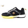 Apacs Aggressive 518 Shoes Black Indoor Badminton Court Shoes With Improved Cushioning and Outsole