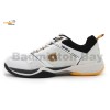 Apacs Aggressive 518 Shoes White Indoor Badminton Court Shoes With Improved Cushioning and Outsole