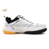 Apacs Aggressive 518 Shoes White Indoor Badminton Court Shoes With Improved Cushioning and Outsole