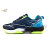 Apacs Cushion Power CP507 Navy Neon Green Indoor Badminton Squash Court Shoes With Improved Cushioning