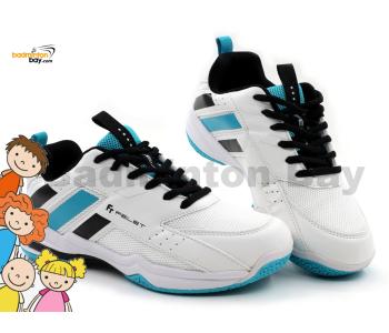 Felet - FT BS 53 White Badminton Court Shoes For KIDS