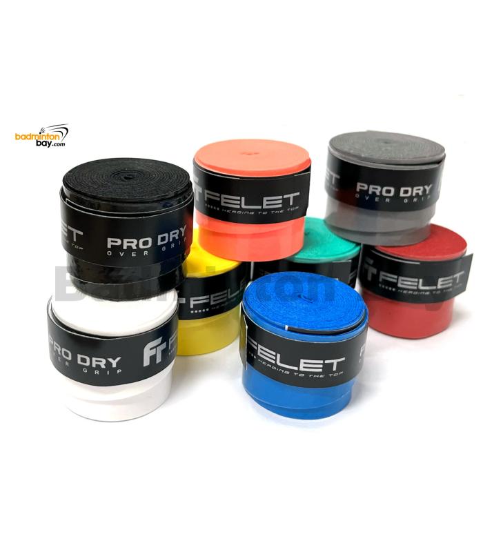 Felet Pro Dry Overgrip (8 pieces) Grip for Badminton Squash Tennis Racket