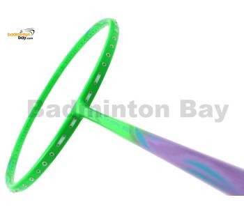 Flex Power Air Spiral 3000 Green Purple Badminton Racket 4U