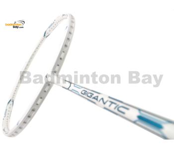 Flex Power Gigantic Y-Shaped Throat White Compact Frame Korea Design Badminton Racket (4U) 