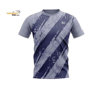 Maxx Dri-Fast MXFT111 Navy Grey Fashion Tee Sports Quick Dry T-Shirt Jersey