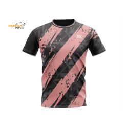 Maxx Dri-Fast MXFT111 Black Peach Fashion Tee Sports Quick Dry T-Shirt Jersey