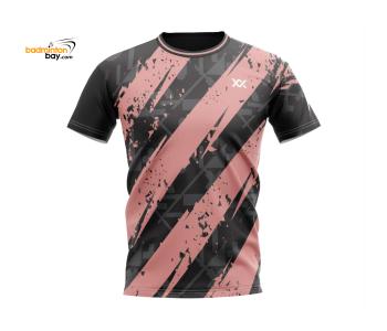 Maxx Dri-Fast MXFT111 Black Peach Fashion Tee Sports Quick Dry T-Shirt Jersey