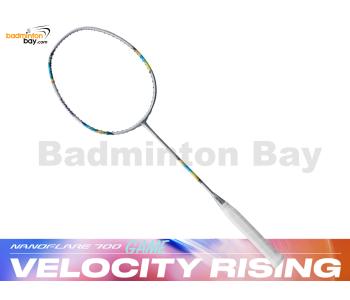 Yonex Nanoflare 700 Game Silver Skyblue 2NF-700G (Made In Taiwan) Badminton Racket (4U-G5)