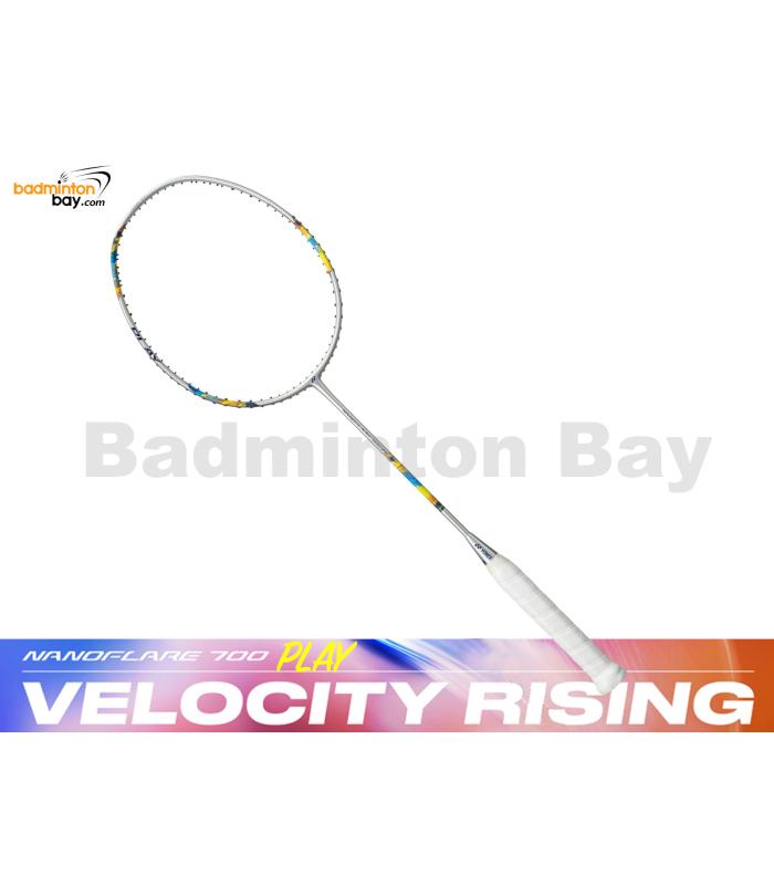 Yonex Nanoflare 700 Play Silver Skyblue 2NF700PL (Made In China) Badminton Racket (4U-G5)