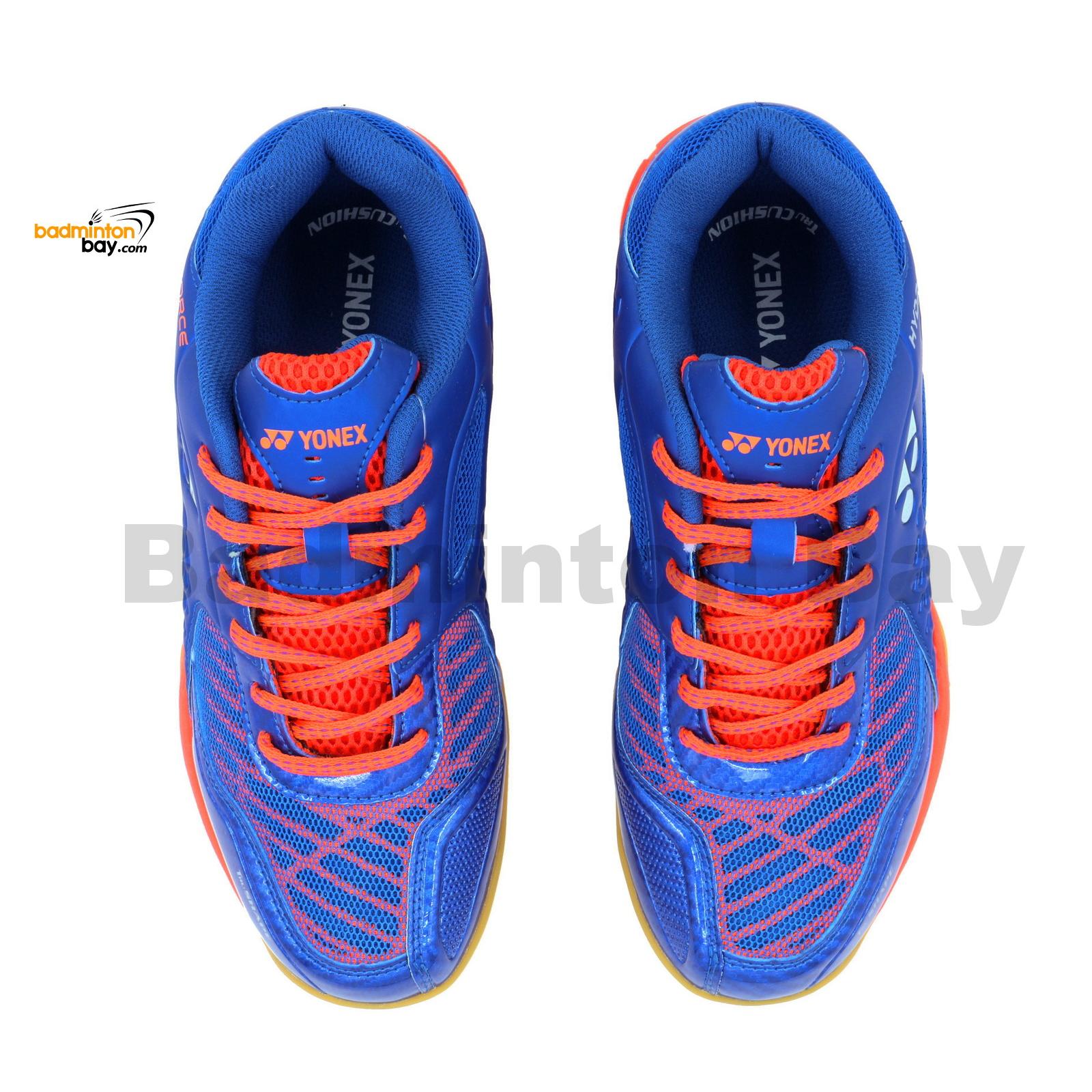 Yonex Hydro Force Navy Orange Badminton Shoes With Tru Cushion